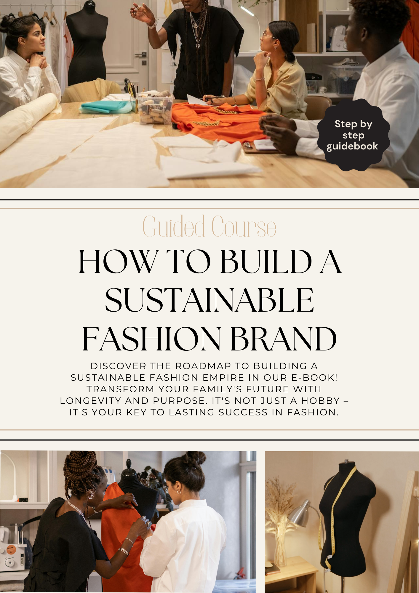 How to Build a Sustainable Fashion Brand: Step-by-Step Guided Course to Generating 6-7 Figures